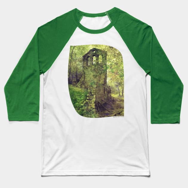 Ruins in the Forest Baseball T-Shirt by KKmiecik_ART